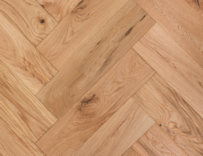 Battersea Engineered Oak Herringbone - Smooth Oiled 15x125x600mm