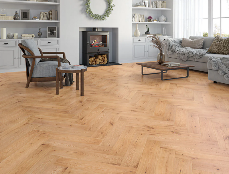 Battersea Engineered Oak Herringbone - Smooth Oiled 15x125x600mm secondary