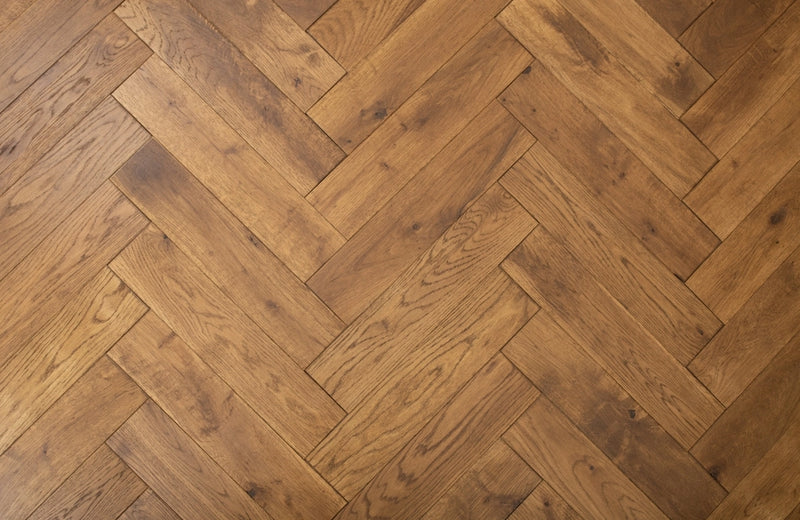 Branwick Solid Oak Herringbone 18x90x400mm