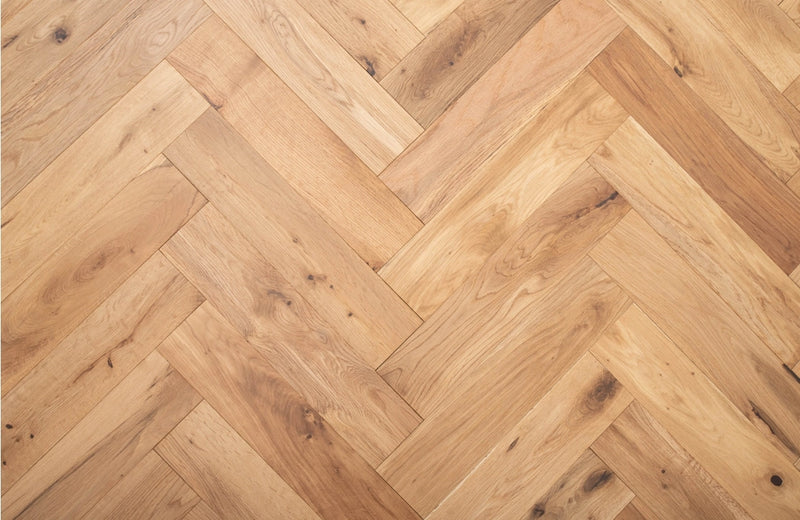 Dryhurst Solid Oak Herringbone 18x90x400mm