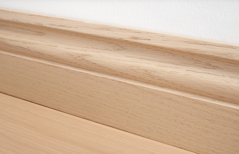 Solid Oak Skirting 120mm - Invisible secondary