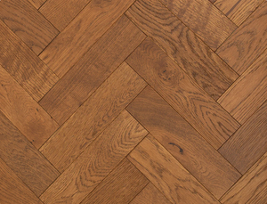 Knightsbridge Engineered Oak Herringbone - Brushed & Golden Oiled 10x80x300mm sample