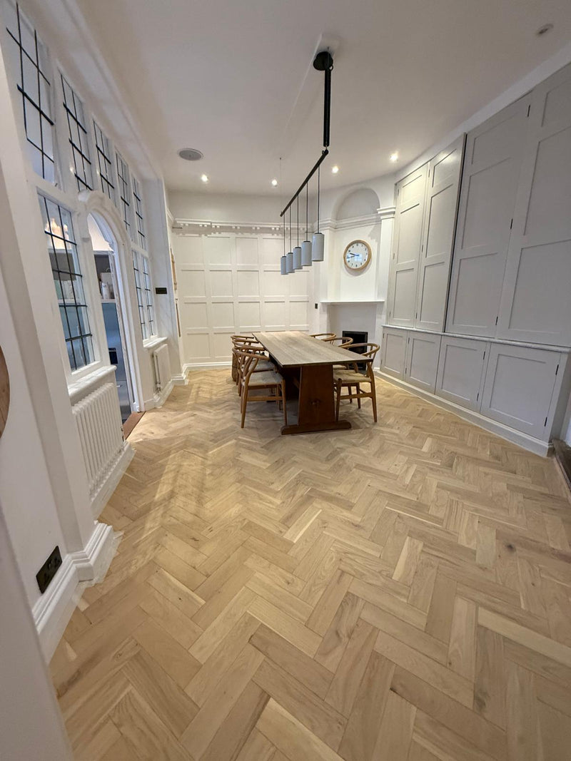 Pimlico Engineered Oak Herringbone - Invisible Oiled 10x80x300mm secondary