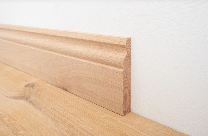 Solid Oak Skirting 120mm - Unfinished