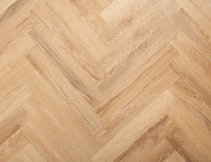 Burnished Amber Herringbone Glue down LVT - 2x77x456mm sample