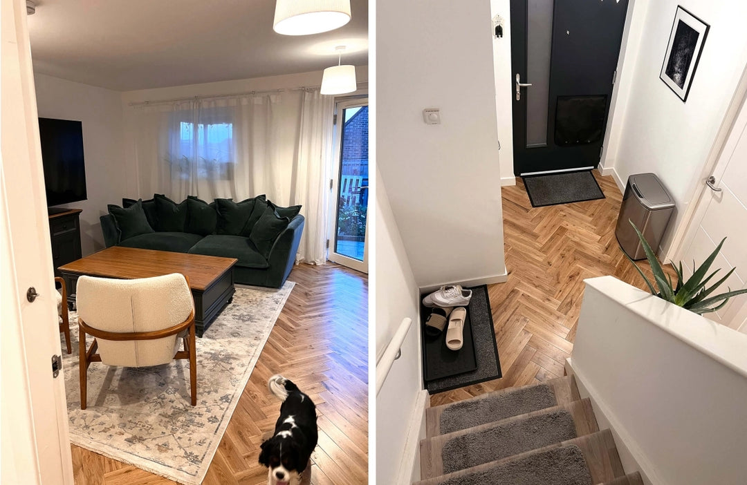 Dryhurst Solid Oak Herringbone 18x90x400mm