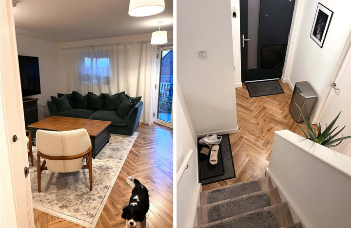 Dryhurst Solid Oak Herringbone 18x90x400mm