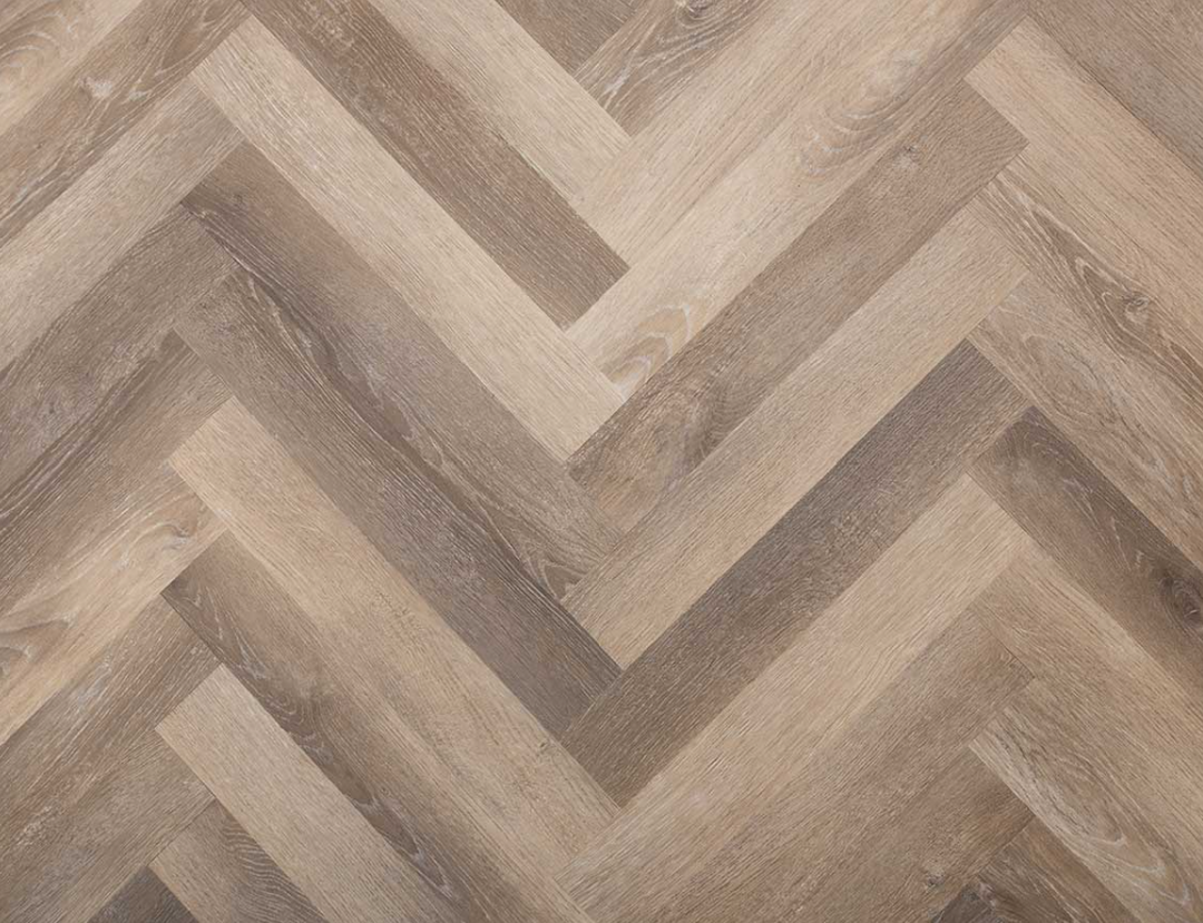 Truffle Mist Herringbone Peel & Stick LVT - 2x77x456mm
