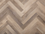 Truffle Mist Herringbone Glue down LVT - 2x77x456mm