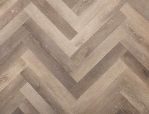 Truffle Mist Herringbone Glue down LVT - 2x77x456mm sample