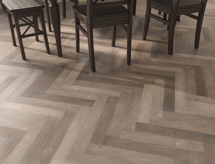 Truffle Mist Herringbone Peel & Stick LVT - 2x77x456mm